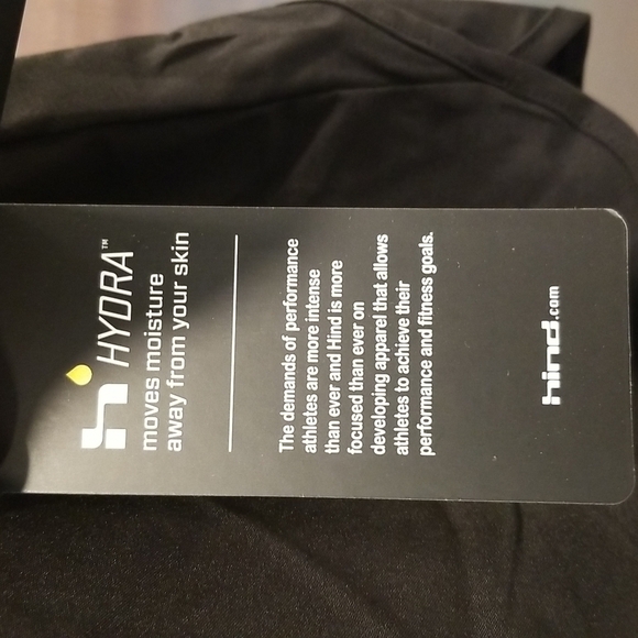 💕HIND💕 Running Shorts Built-In Briefs Black NWT - Picture 13 of 14